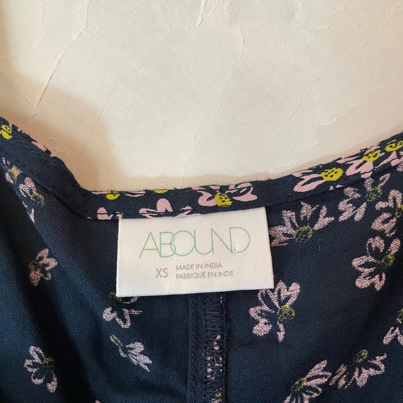 Abound Navy Floral Mini Dress Size XS - Picture 2 of 4